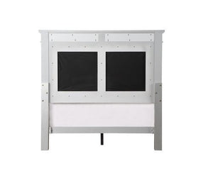 Varian - Full Bed - Gray Velvet