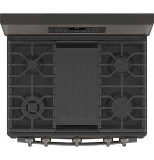 GE Profile™ 30" Free-Standing Gas Double Oven Convection Range with No Preheat Air Fry