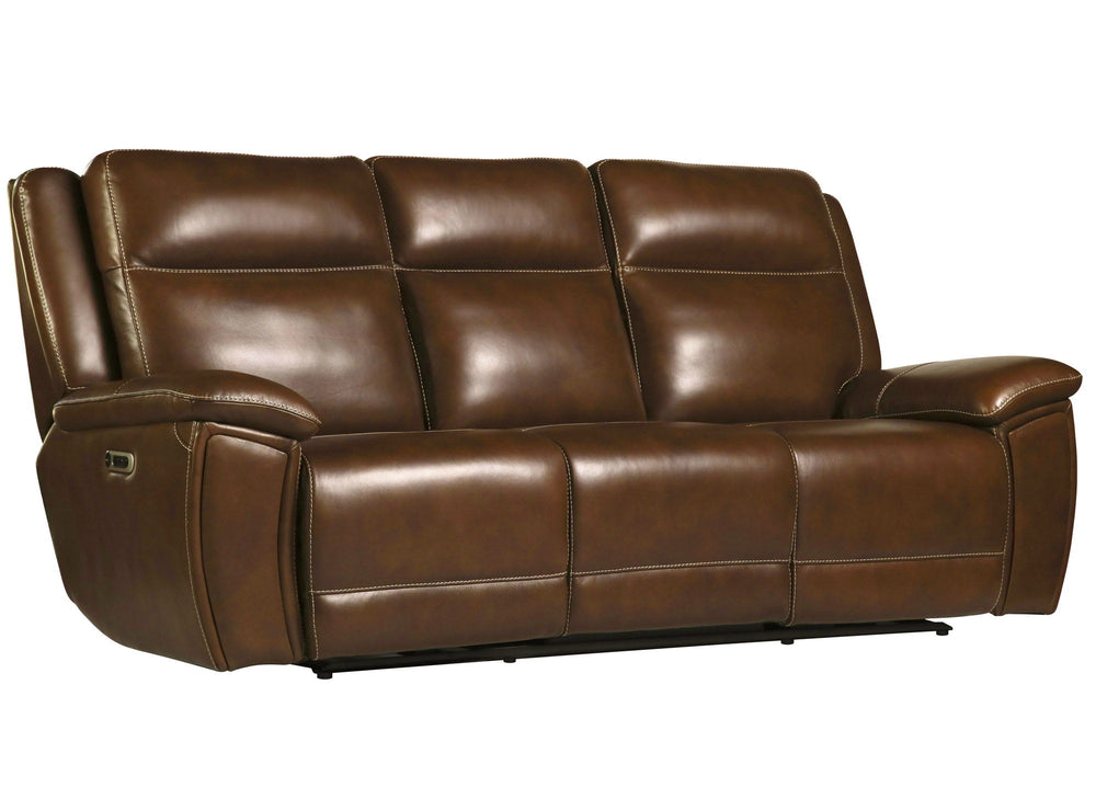Elevate your living area with the Jameson Sofa Group-'s three piece set. Deep Hickory colored leather covers these Zero-Gravity pieces in a setting that comfortably seats six.<br/><br/><b>Product Features</b><ul><li>Covered in supple leather with custom m