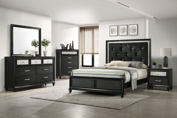 Lila - Dresser And Mirror - Black