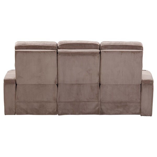 Equinox - Power Reclining Sofa And Recliner - Mushroom