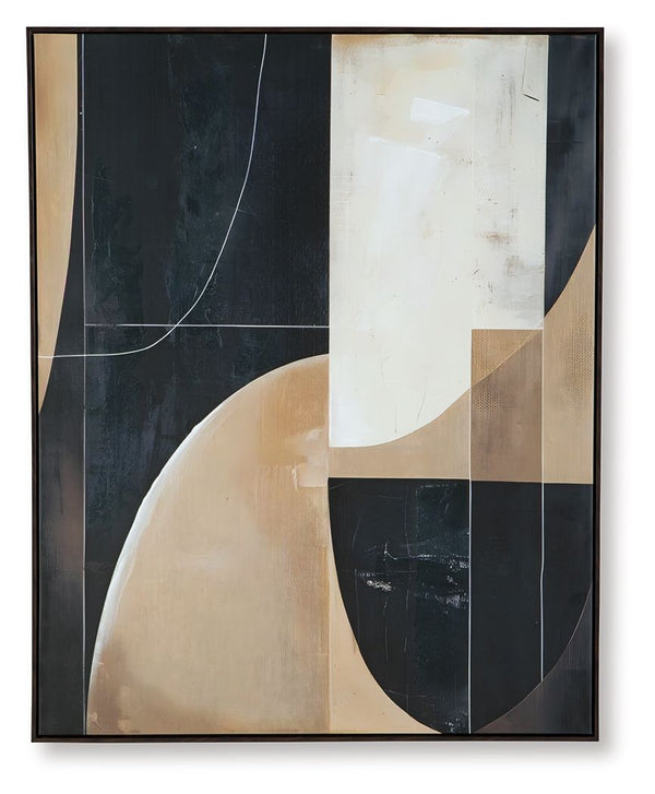 Ewanford - Black / Brown / Tan - Wall Art