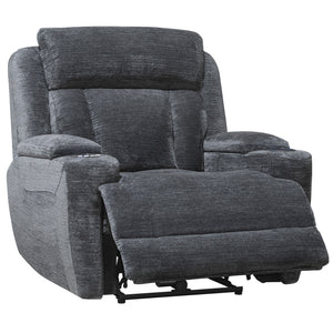 Dalton - Power Reclining Sofa Loveseat And Recliner - Lucky Charcoal