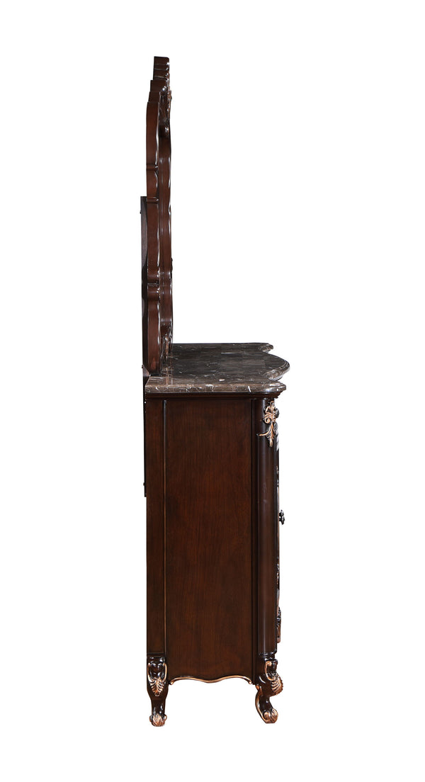  this mirror is crafted from a blend of Solid Pine and Fancy Face Birch Veneers