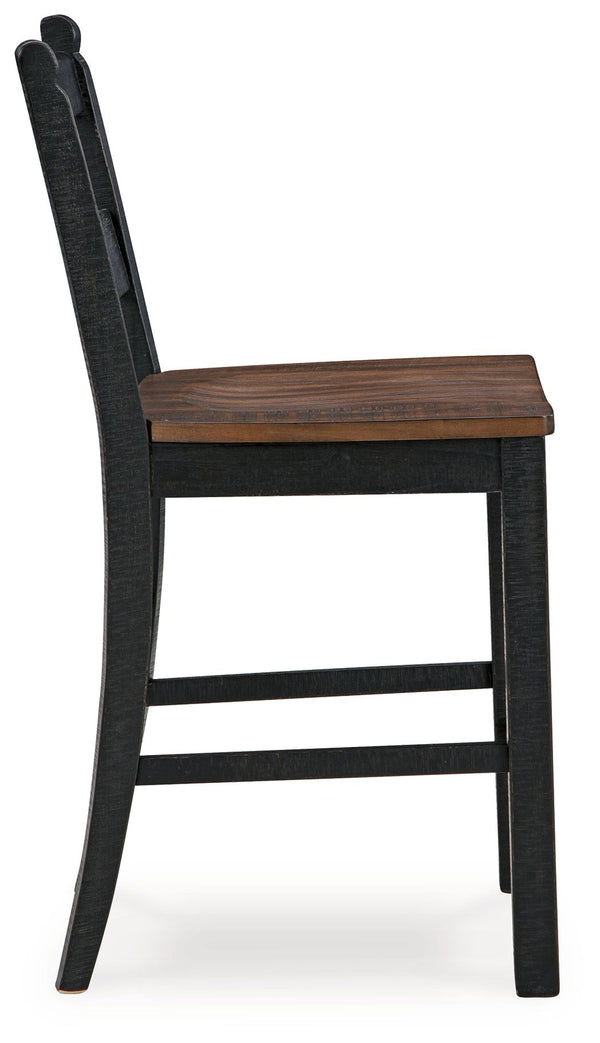 Valebeck - Multi - 4 Pc. - Counter Height Dining Table