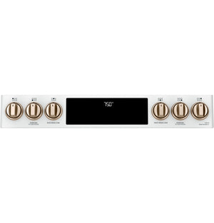 Café™ 30" Smart Slide-In, Front-Control, Gas Double-Oven Range with Convection