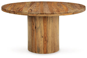 Dressonni - Brown - 6 Pc. - Round Dining Table
