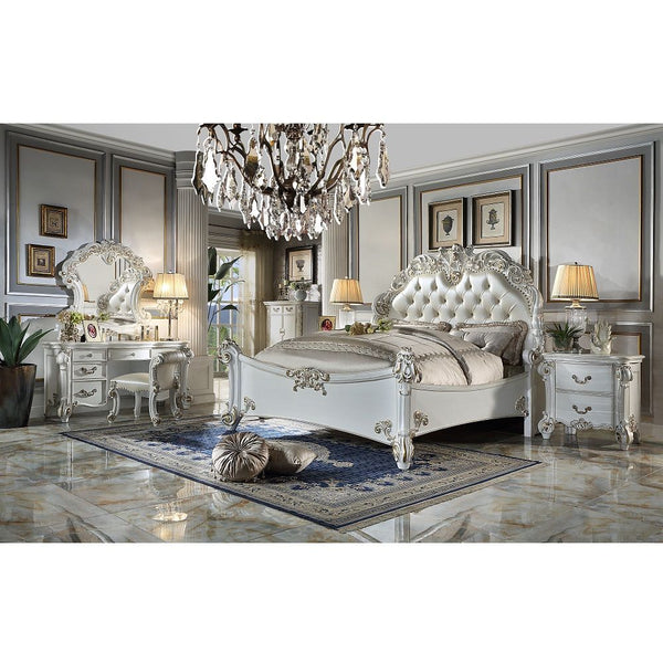 Vendome - Vanity Stool - Silver