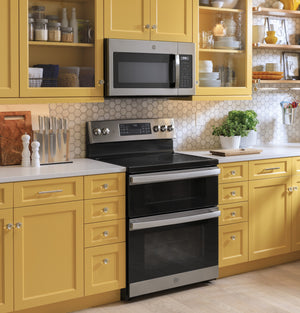 GE® 30" Free-Standing Electric Double Oven Convection Range