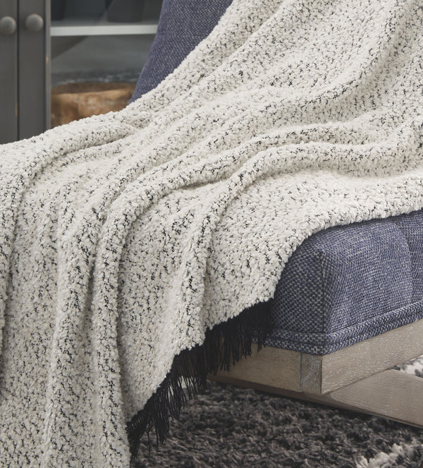 Leonita - Black / White - Throw (Set of 3)