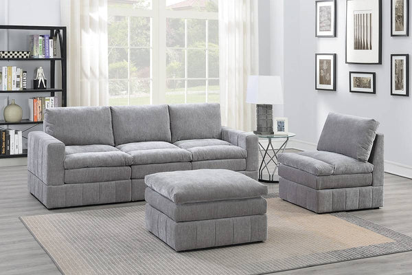 This soft, low-slung arrangement encourages complete relaxation with its plush, sinkable design. The extra low vertical support and deep surfaces provide maximum comfort. It adds an air of effortless cool and high-end casual value, making it a proud showc