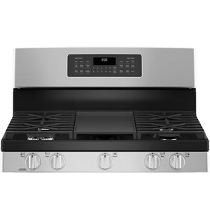 GE® 30" Free-Standing Gas Double Oven Convection Range