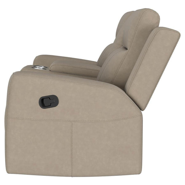 Brentwood - Upholstered Motion Reclining Loveseat - Taupe