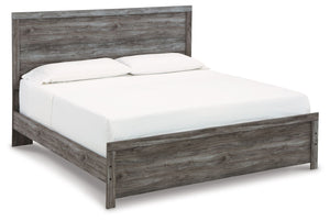 Alluring smoky gray hues create an ambiance that just feels right. This king panel bed has a charming wood-like appeal enriched by neutral tones and a textured look. Its calming presence brings a sense of serenity to your space.<br/><br/><b>Product Featur