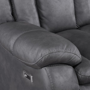 Morello - Glider Recliner With Power Footrest - Gray
