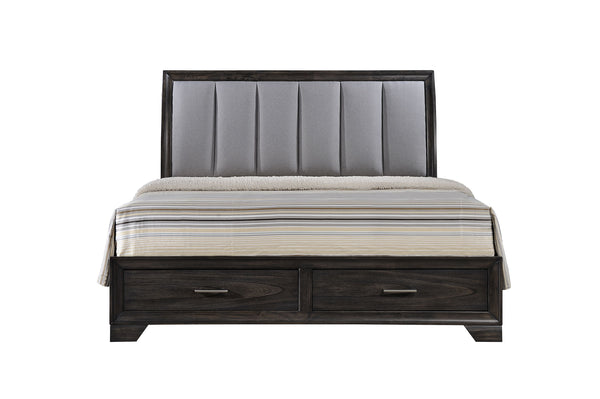 Jaymes - California King 4 Piece Bedroom Set - Gray
