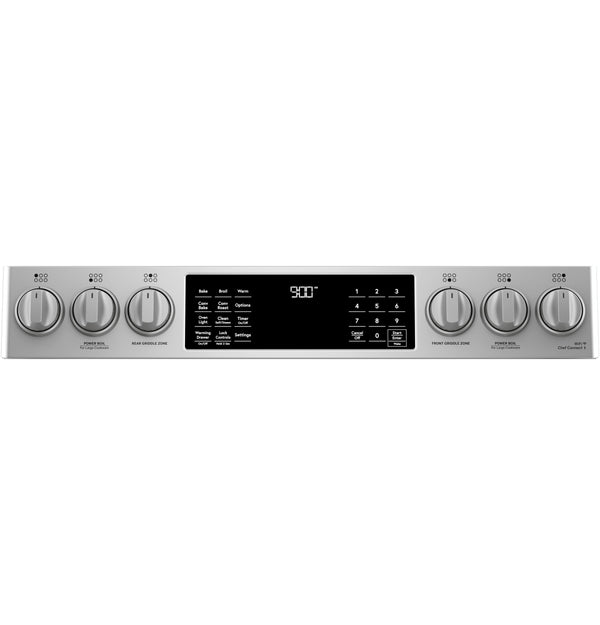 Café™ 30" Smart Slide-In, Front-Control, Dual-Fuel Range with Warming Drawer