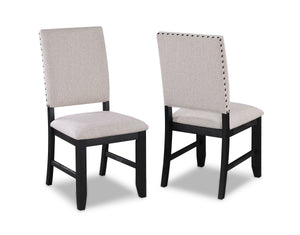 Regent - 5 Piece Dining Room Set - Charcoal Black