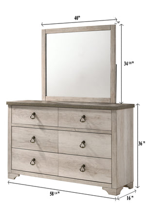 Patterson - Full 4 Piece Bedroom Set - Beige
