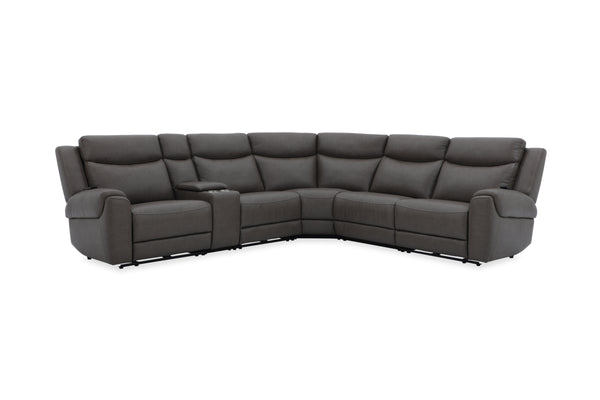 Momentum - Power Right Arm Facing Zero Gravity Recliner With Heat And Massage - Dark Granite