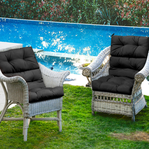 Superior sponge offers comfortable and soft sitting experience for you <br>Woven suede bedford cord provides smooth feeling and extra comfort <br>Convenient for you to suit different furniture with three-fold design <br>High quality string ties are not ea