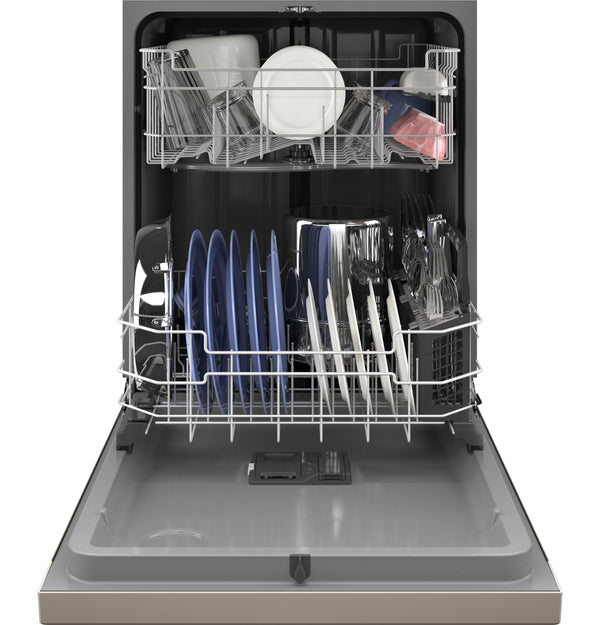 GE® ENERGY STAR® Front Control with Plastic Interior Dishwasher with Sanitize Cycle & Dry Boost
