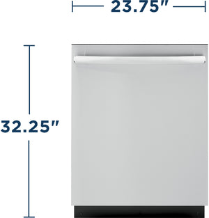 GE® ENERGY STAR® ADA Compliant Stainless Steel Interior Dishwasher with Sanitize Cycle
