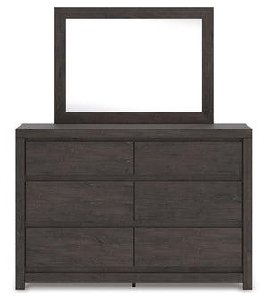 Fraluna - Charcoal - Dresser And Mirror