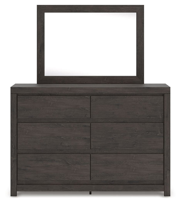 Fraluna - Charcoal - Dresser And Mirror