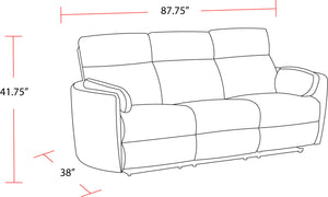 Radius - Power Reclining Sofa And Recliner - Mega Gray
