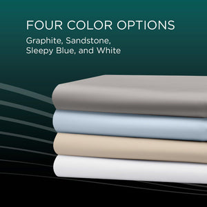 Linens - Tempur Luxe Egyptian Cotton Pillowcase Set - White - King
