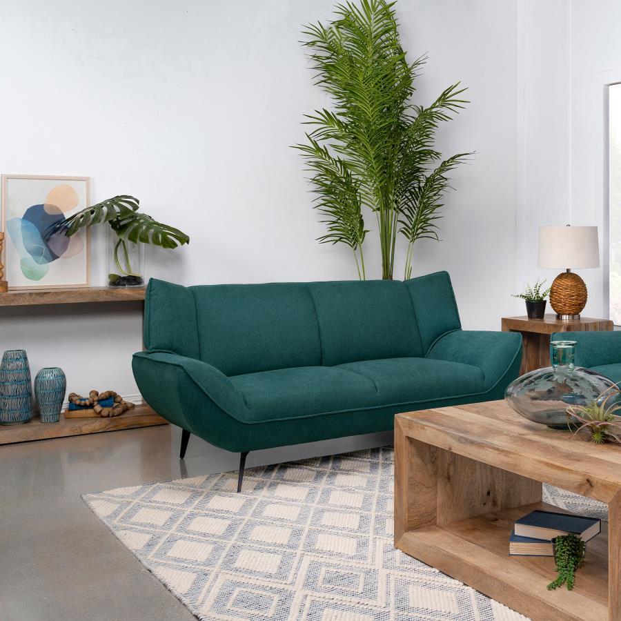 Your casual living space is ground zero for style and comfort with a two-seater loveseat echoing mid-century modern design elements. This comfy and stylish loveseat is a great choice for more compact spaces and small apartments, or as a partner to a sofa.