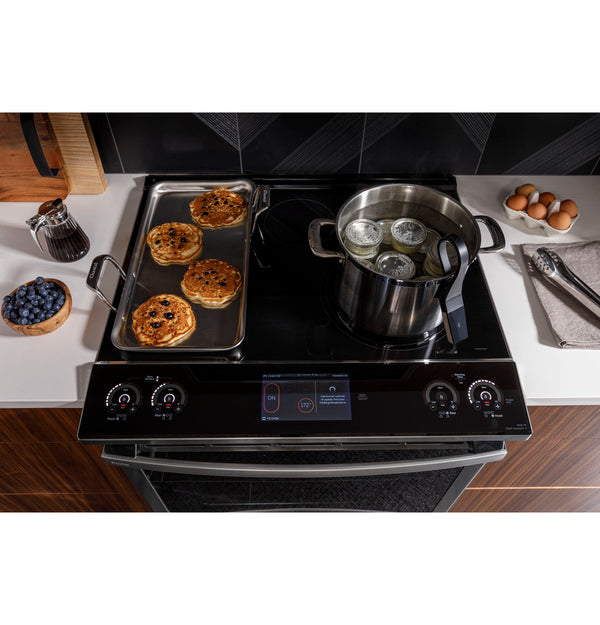 GE Profile™ ENERGY STAR 30" Smart Slide-In Fingerprint Resistant Front-Control Induction and Convection Range with No Preheat Air Fry
