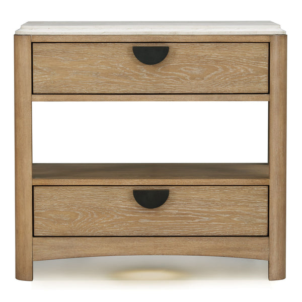 Escape - Bedroom King Poster Bed With 2 Nightstands - Glazed Natural Oak