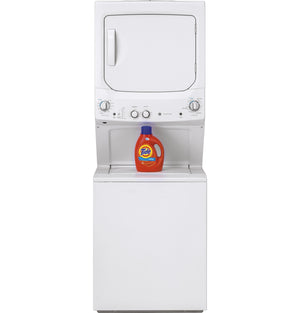 GE Unitized Spacemaker® 3.8 cu. ft. Capacity Washer with Stainless Steel Basket and 5.9 cu. ft. Capacity Gas Dryer