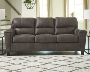  this decidedly modern sofa proves le