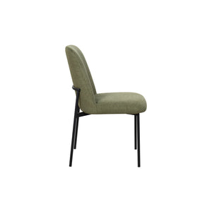 Erik - Side Chair With Black Metal Frame (Set of 2) - Green