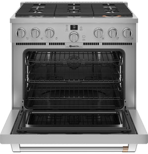 Café™ 36" Smart Dual-Fuel Commercial-Style Range with 6 Burners (Natural Gas)
