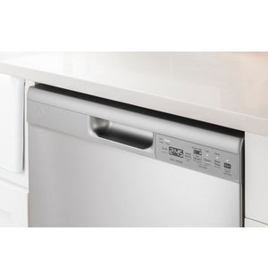 GE® ENERGY STAR® Front Control with Plastic Interior Dishwasher with Sanitize Cycle & Dry Boost
