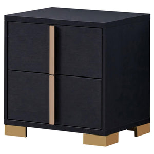 Marceline - 2-Drawer Nightstand - Black