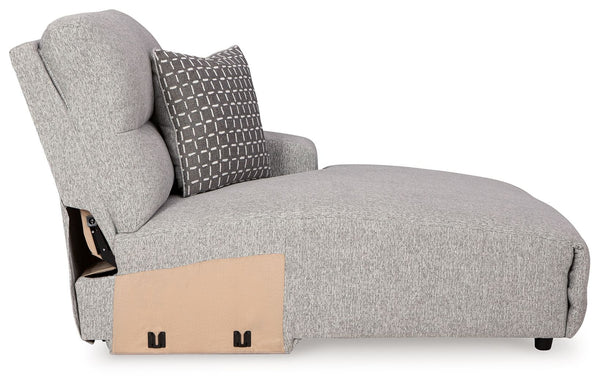 Acklen Place - Pewter - Raf Power Reclining Back Chaise