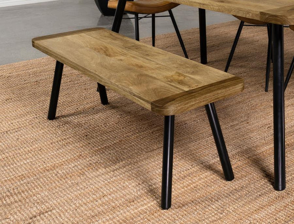  expertly crafted from mango and sheesham wood. The mixed-material top adds a unique and captivating look