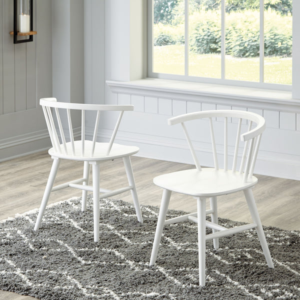 Grannen - White - 5 Pc. - Rectangular Dining Table