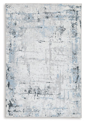 This area rug makes the ultimate statement for an effortlessly chic sense of style. Abstract patterns in blue, gray and white dance across the plush floor covering, creating a pleasing design that-'s sure to elevate any modern home. And when your rug need