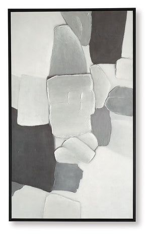 Adilson - White / Gray / Black - Wall Art