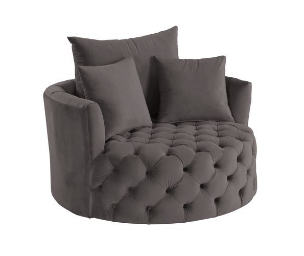 â€§Seat Construction: Full Foamâ€§Wooden Inner Frameâ€§Tight Seat & Back Cushionâ€§Botton Tuftedâ€§3 Pillows Includedâ€§Foam Density: D28â€§Swivel Function(360 Degree)<br/><br/><b>Product Features</b><ul><li>Seat Construction: Full Foamâ€§Wooden Inner Fra