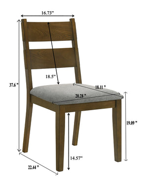 Everly - Side Chair (Set of 2) - Brown