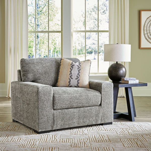  then this oversized chair is the clear choice for comfort. The deep seating and indulgently plush fabric remind you to de-stress and take a break. When you want to have -"me time-" in style