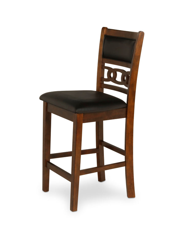 Gia - 5 Piece Round Counter Dining Set - Brown
