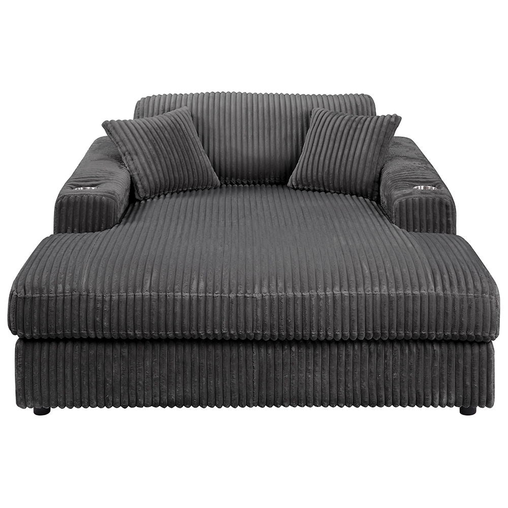 Hilde collection sectional sofa exudes modern elegance and wrapped in luxurious velvet. The tight seat cushions and loose back cushions for the perfect balance of support and the wooden inner frame ensures durability. Ideal for contemporary living spaces,